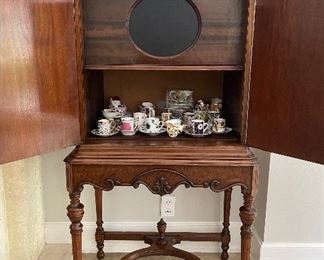 The coffee and tea sets are not for sale.