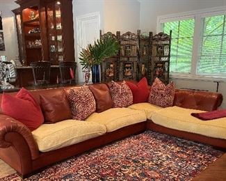 Sofa is from Roche Bobois.