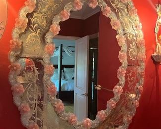 Gorgeous antique mirror.