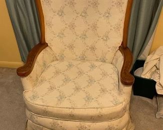 Cream Floral Swivel Rocker                                                                            $60.00
