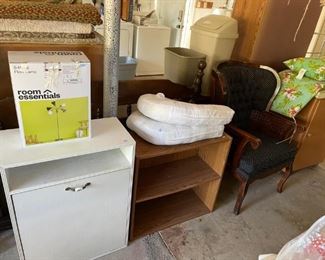 Left to Right: Trash Bin $14.00, Rolling Cart $35.00