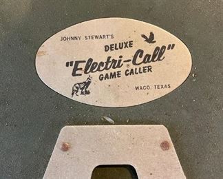 Battery operated Game calling machine w records of various game
$80.00