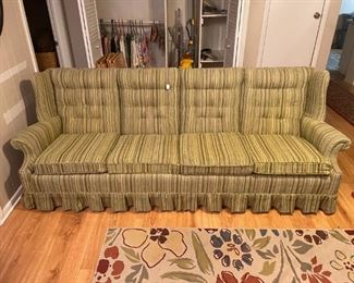 Large two toned green sofa
$150.00