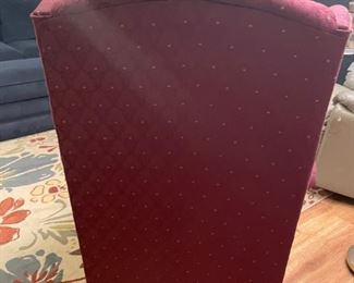Burgundy Wing back chair