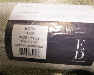 # 25        KO-05 ED Kopa Blue/Ivory 5'x7'6