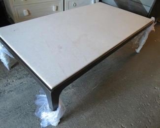 #44     P282CR Hancock Rectangular Cocktail Table             Rectangular Cocktail Table. Finish: French Brass Metal Base; Honed Agaria Marble Top