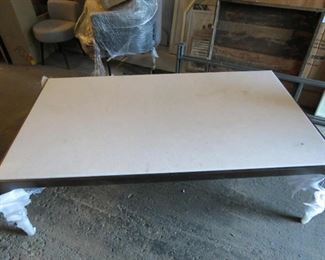 #44     P282CR Hancock Rectangular Cocktail Table             Rectangular Cocktail Table. Finish: French Brass Metal Base; Honed Agaria Marble Top