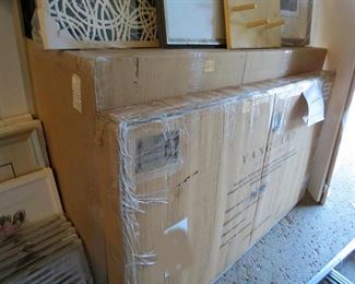 #44     P282CR Hancock Rectangular Cocktail Table             Rectangular Cocktail Table. Finish: French Brass Metal Base; Honed Agaria Marble Top    in Box  (X2)