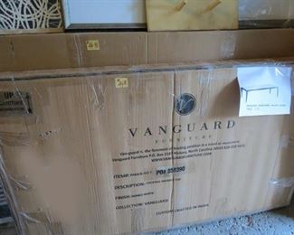 #44     P282CR Hancock Rectangular Cocktail Table             Rectangular Cocktail Table. Finish: French Brass Metal Base; Honed Agaria Marble Top    in Box  (X2)