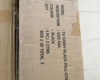 #47    TS-GABBY-BLACK-FULL, Baxton Studio Gabby Industrial Style Bronze & Wood