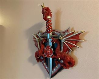 Wall hanging ready for dragons