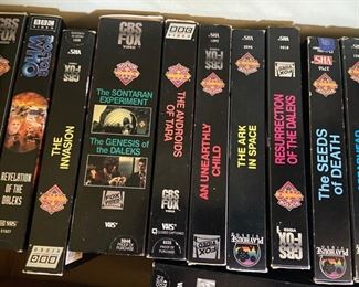 Dr. Who in VHS almost a complete set we think WHO KNOWS?