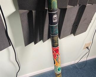 Didgeridoo against a room full of sound baffles