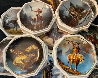 Collector plates of yesteryear heroes