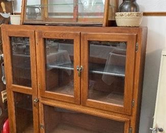 Hoosier top display cabinet