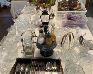 "Michelangelo", elegant glassware, vintage utensils
