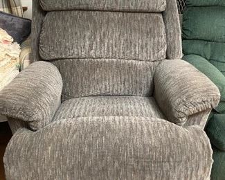 gray-blue La-Z-Boy recliner