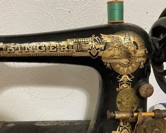antique Singer sewing machine