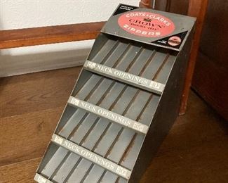Coats and Clarks zipper store display