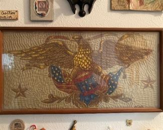 antique quilted American eagle 