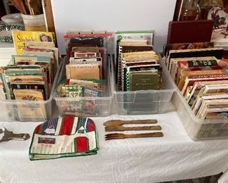 vintage cookbooks and booklets