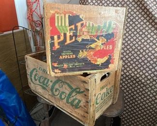 terrific Coca-Cola crate, apple crate