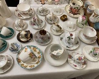 cups and saucers