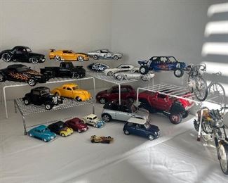 Metal model cars 