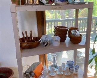 Kitchenware, Wooden Salad Bowls and China