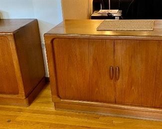 Dyrlund 2 Door Credenza and Single Door Cabinet