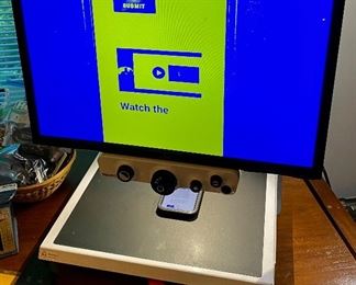 This is a Rehan I-See HD Magnifier for Macular Degeneration Sufferers.  The Machine digitizes the image on the tray (Books, Magazines, Newspapers, etc) The monitor is a 22" Acer Monitor and I-See Software. The i-See HD incorporates a 720p HD camera system and is specifically designed to be combined with the included 22” TFT Screen.  This HD system ensures the sharpest image quality the i-See range has ever produced.