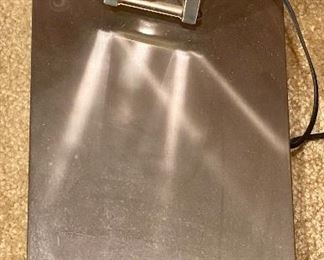 Extra Large Adjustable Mid-Century Modern Lamp, Industrial/Drafting Light with Brushed Nickel over Brass.  Very Functional  and Flexible