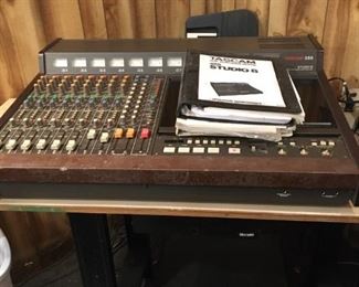 TASCAM 388 studio 8 1/4" 8 track tape recorder w/ mixer