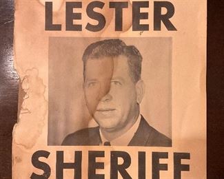 Vintage Lafayette County, AR. Political Poster 