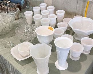 Vintage Milk Glass 