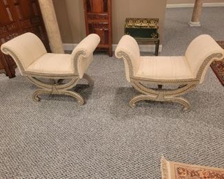 2 Decorative Bench Matching $300 set