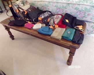 coffee table, nice purses