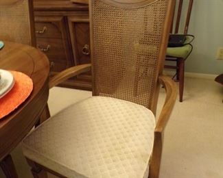 closeup of formal dining room chairs, we have 6