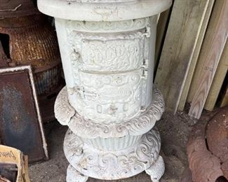 Antique Round oak stove 