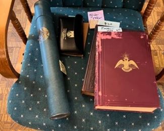 Masonic items, gliderchair