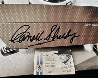 CAROLL SHELBY SIGNED GT500 DASH COVER, 2011 WITH COA!