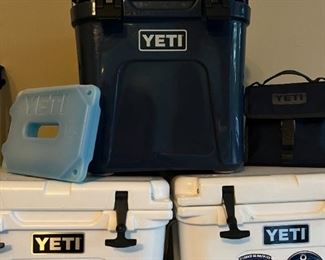 YETI COOLERS AND CUP HOLDERS