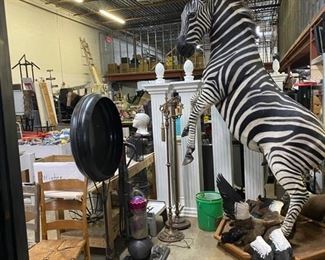 Zebra $3000, full mount and several other taxidermy items.