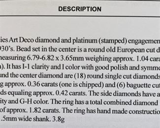 Deco Diamond Description