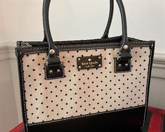 Kate Spade polka dot handbag (like new)