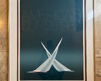 America's Cup 26 1987 print by Keith Reynolds