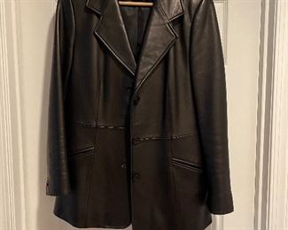 Nordstrom women's black leather jacket