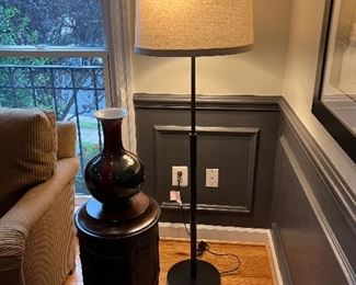 Decorative vase & modern floor lamp