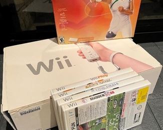 Wii Console with 4 games and EA Sports Active Personal Trainer (new in box)