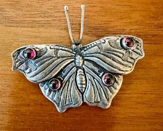 Vintage Mexican sterling silver butterfly